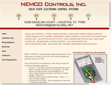 Tablet Screenshot of nemcocontrols.com